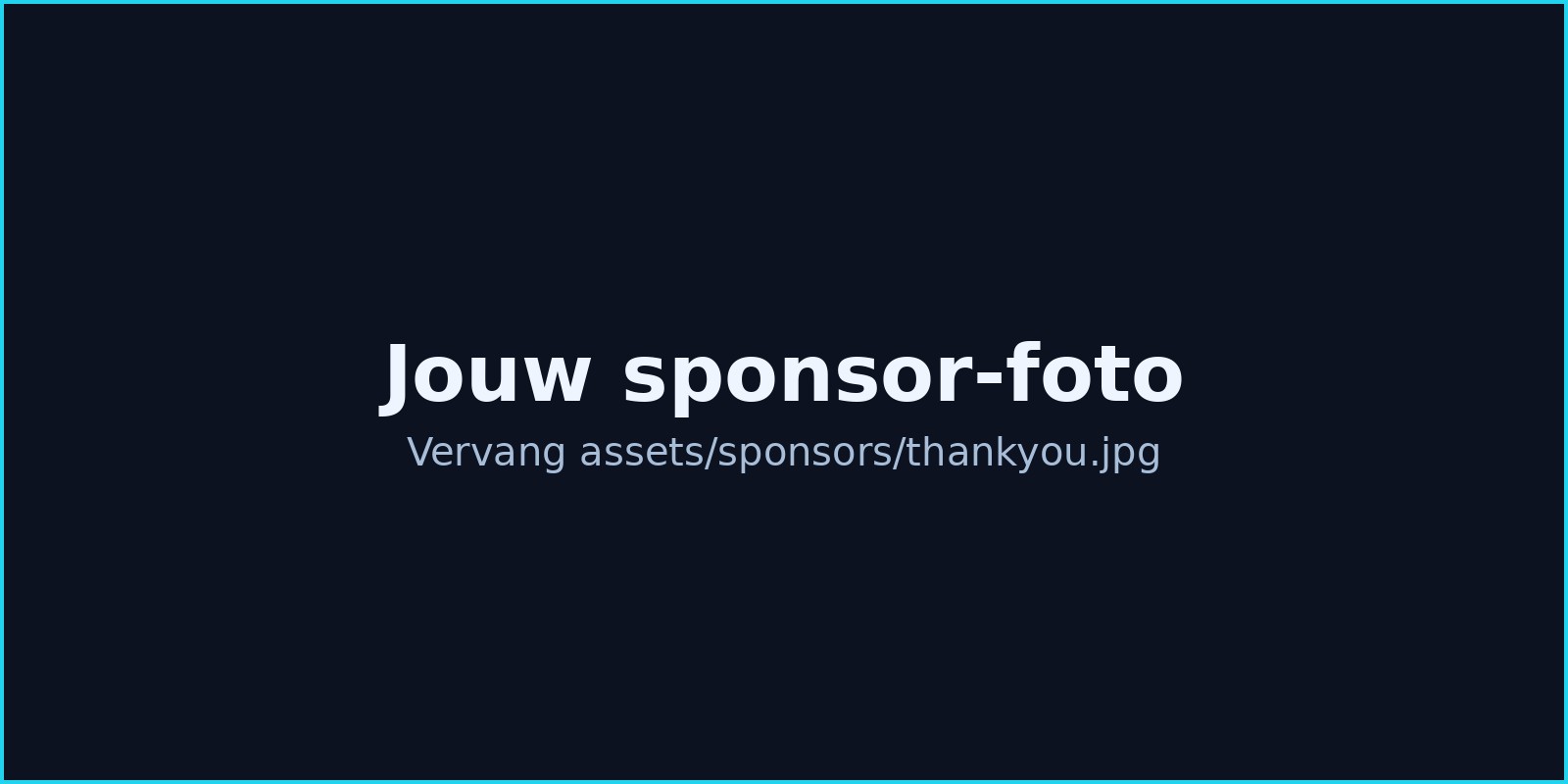 Bedankfoto (vervangbaar)